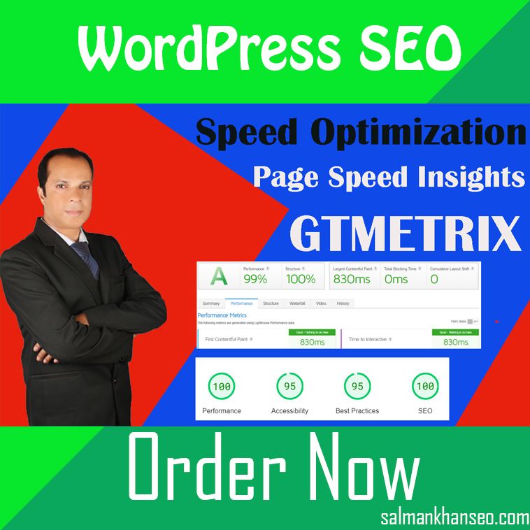 Wordpress SEO, Page speedinsights, GTmetrix , Salman Khan SEO,